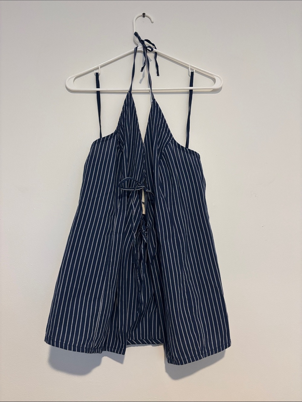 Anthropologie Striped Navy Halter Tank Top